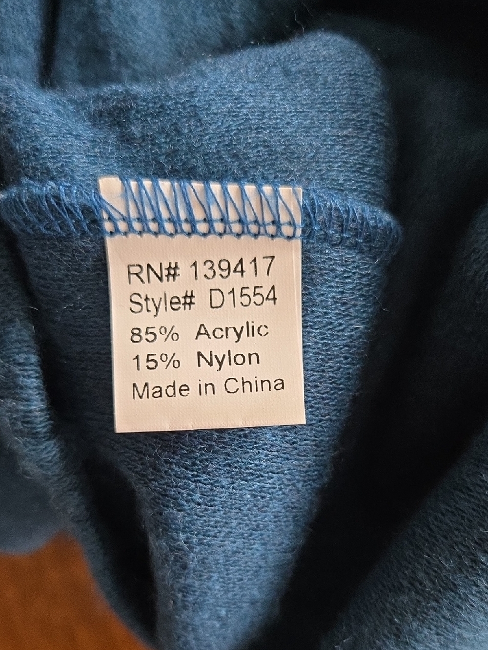 Piko 1988 Blue Assymetrical Off The Shoulder Short Sleeve Sweater Dress Tunic XL - Picture 8 of 8
